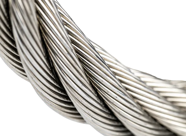 wire rope mount close up detail