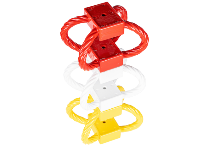 Coated Wire Rope mounts three colours