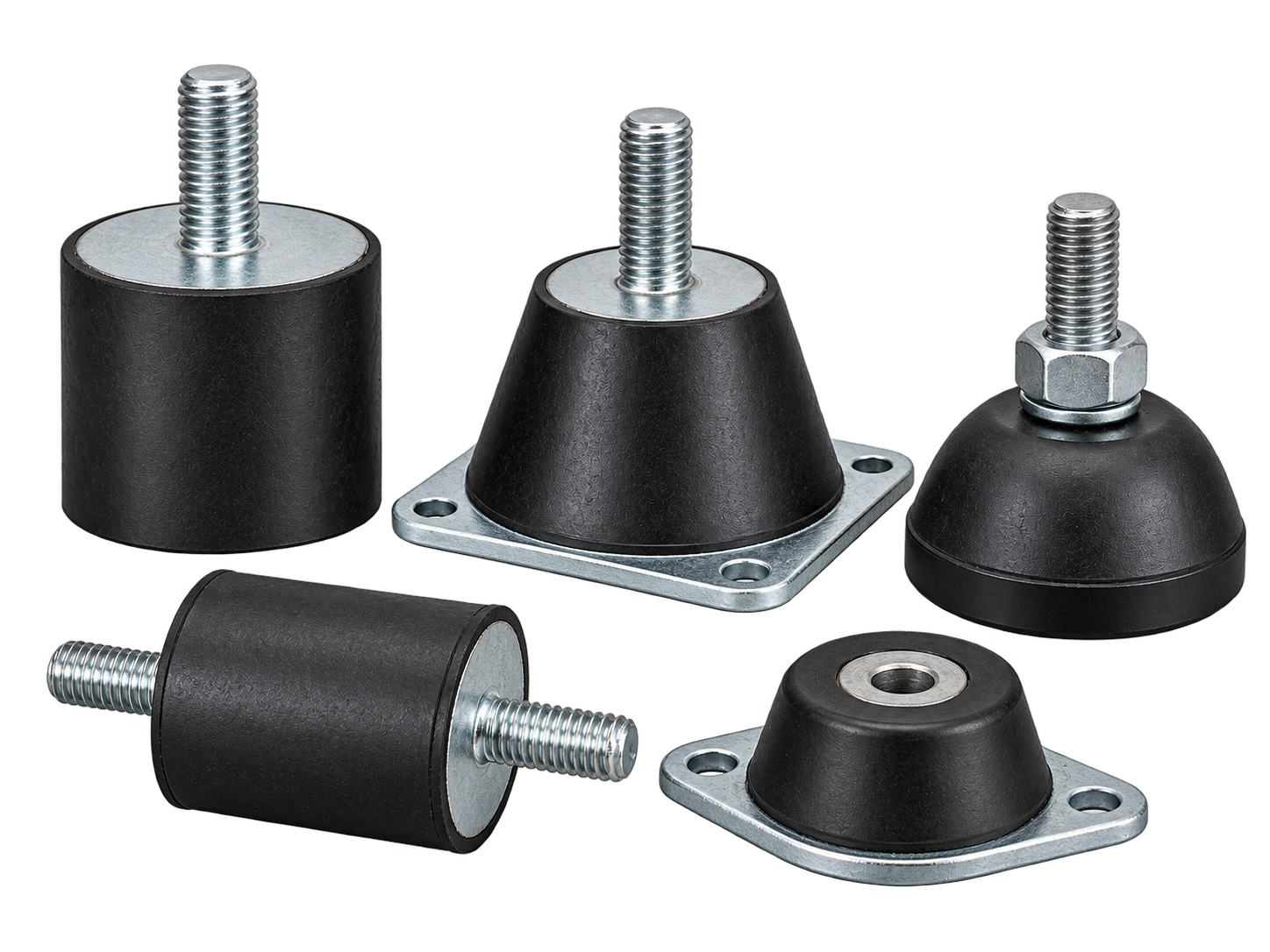 Groepsfoto rubber mounts transparant